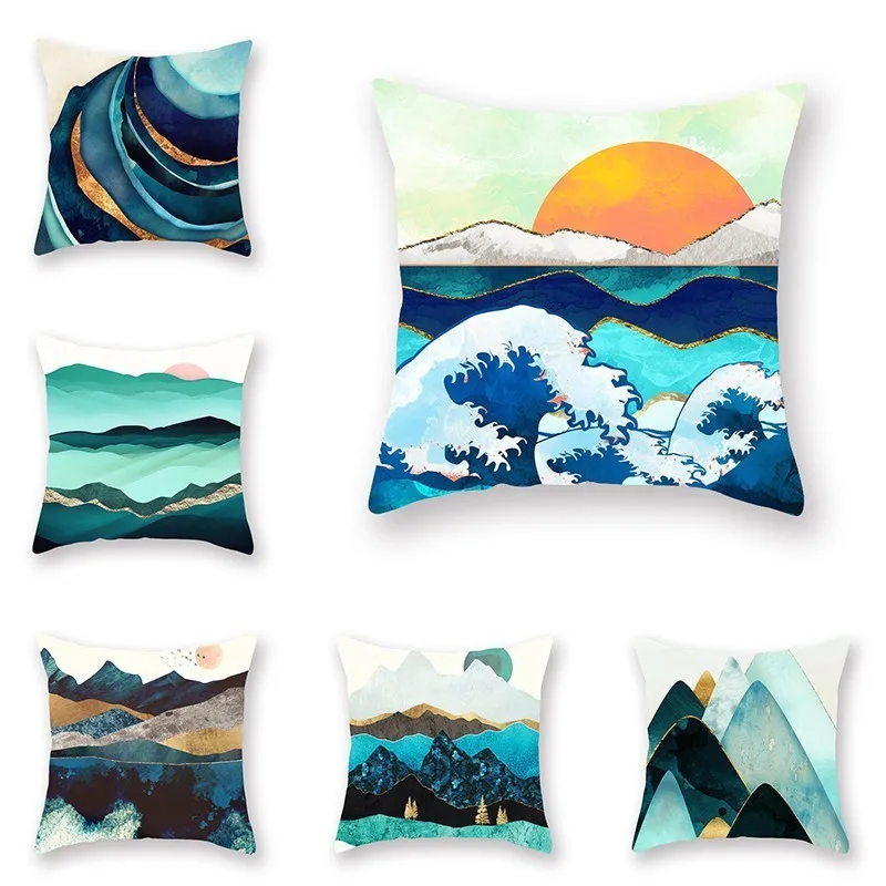Watercolor Mountain 45x45cm Cushion Cover For Sofa Couch Car Chair Seat Home Decor Polyester Sea Wave Pillowcase Pillow Cover
Watercolor Mountain 45x45cm Cushion Cover For Sofa Couch Car Chair Seat Home Decor Polyester Sea Wave Pillowcase Pillow Cover