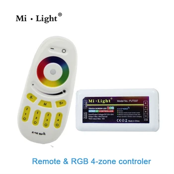Milight Touch Screen RGB RF Remote Controller Wireless 2.4G 4 zone Controller Box For RGB LED Strip Panel Ceiling Downlights
Milight Touch Screen RGB RF Remote Controller Wireless 2.4G 4 zone Controller Box For RGB LED Strip Panel Ceiling Downlights