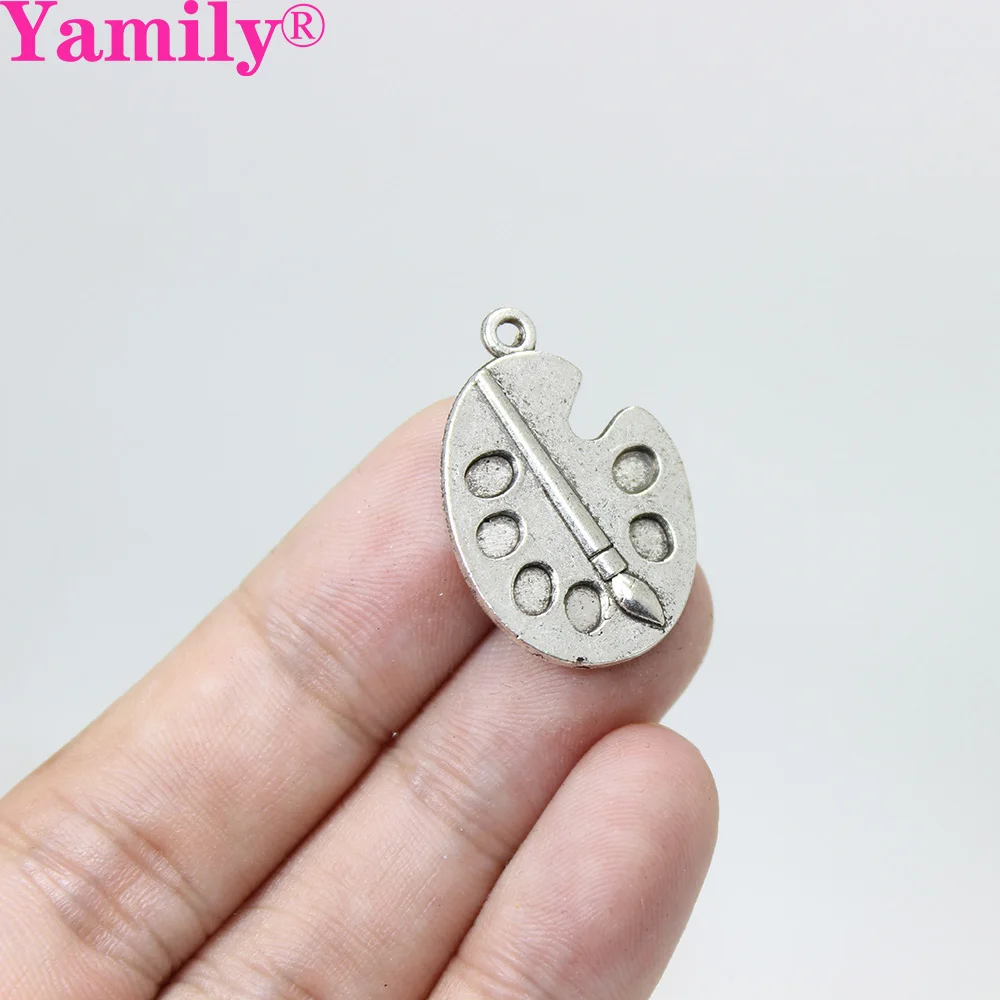 Yamily 10pcs/ 21*8mm Paint palette Charm Antique tibetan silver Artist Palette Charm Pendant For Jewelry Making DIY Handmade
Yamily 10pcs/ 21*8mm Paint palette Charm Antique tibetan silver Artist Palette Charm Pendant For Jewelry Making DIY Handmade