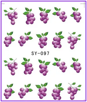 6 PACK/ LOT GLITTER WATER DECAL NAIL STICKER FRUIT GRAPE CHERRY PEAR ORANGE TOMATO SY097-102
6 PACK/ LOT GLITTER WATER DECAL NAIL STICKER FRUIT GRAPE CHERRY PEAR ORANGE TOMATO SY097-102