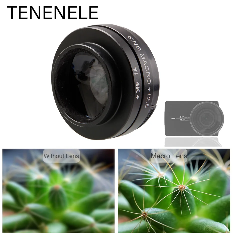 TENENELE For Xiao yi Lite 4K Action Camera Accessory 12.5X Close-up Macro Lens Filters For Xiaomi Yi 4K+ Plus Camera Filter 37mm
TENENELE For Xiao yi Lite 4K Action Camera Accessory 12.5X Close-up Macro Lens Filters For Xiaomi Yi 4K+ Plus Camera Filter 37mm