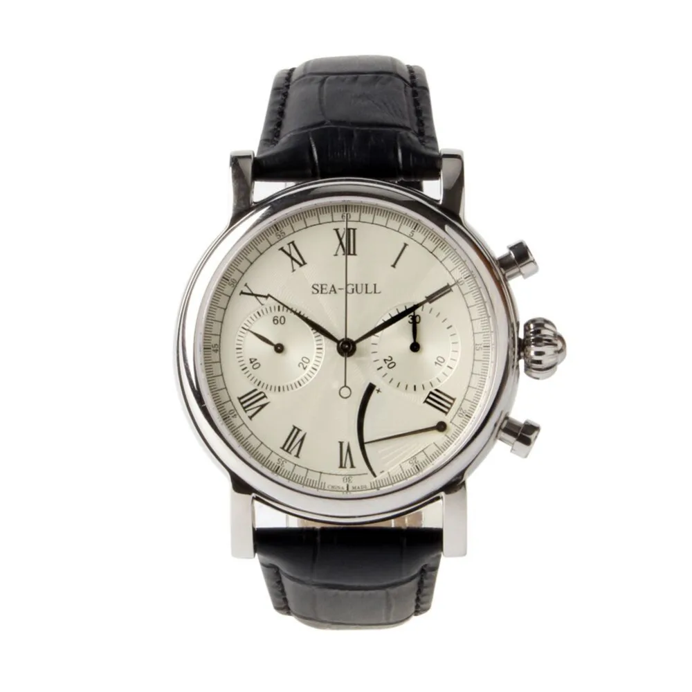 Sea-Gull Rare Multifunction Power Reserve Chronograph Onion Crown Exhibition Back Hand Wind Mechanical Men's Watch Seagull M200S
Sea-Gull Rare Multifunction Power Reserve Chronograph Onion Crown Exhibition Back Hand Wind Mechanical Men's Watch Seagull M200S