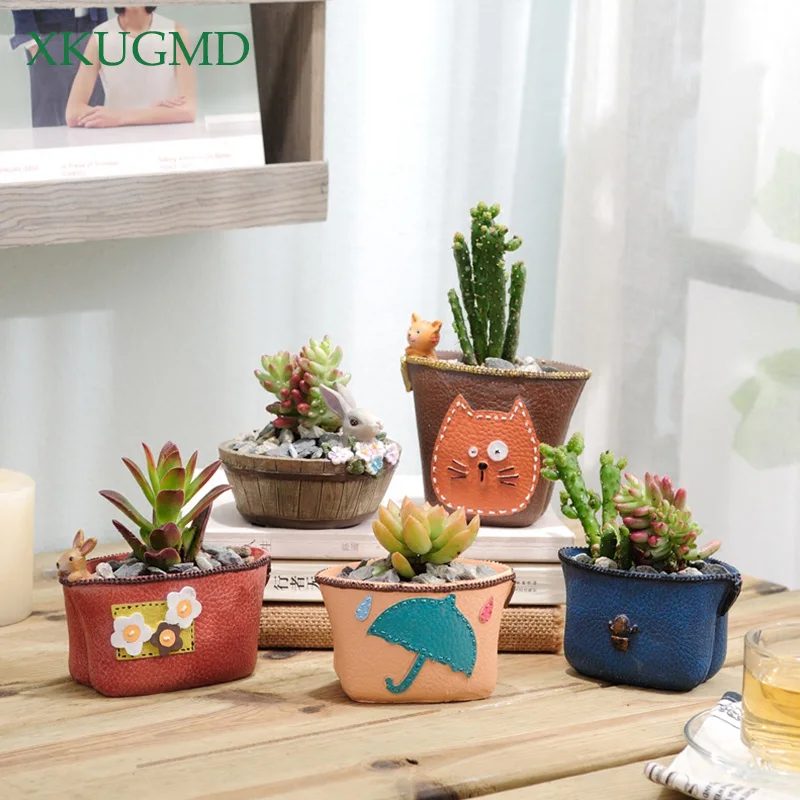 Mini Umbrella Rain Boots Wallet Shape Succulent Plants Resin Flower Pot Micro Landscape Planters Vase Home Garden Decor Gifts
Mini Umbrella Rain Boots Wallet Shape Succulent Plants Resin Flower Pot Micro Landscape Planters Vase Home Garden Decor Gifts