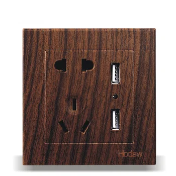Wall Switch Socket Panel 86 Wood-Color Two-Three Five-Hole With Dual USB2.4A Socket, PC 220V 10A
Wall Switch Socket Panel 86 Wood-Color Two-Three Five-Hole With Dual USB2.4A Socket, PC 220V 10A