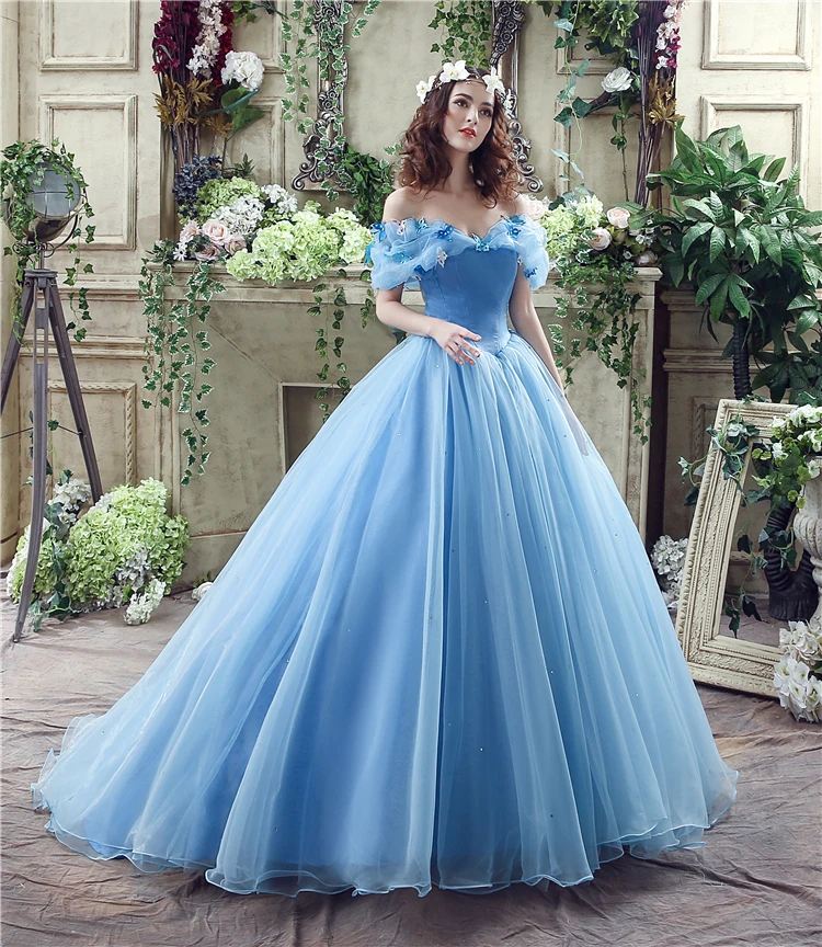 2015 New movie Cinderella Princess Dress Gorgeous Costume cosplay halloween costumes for women Custom-made
2015 New movie Cinderella Princess Dress Gorgeous Costume cosplay halloween costumes for women Custom-made