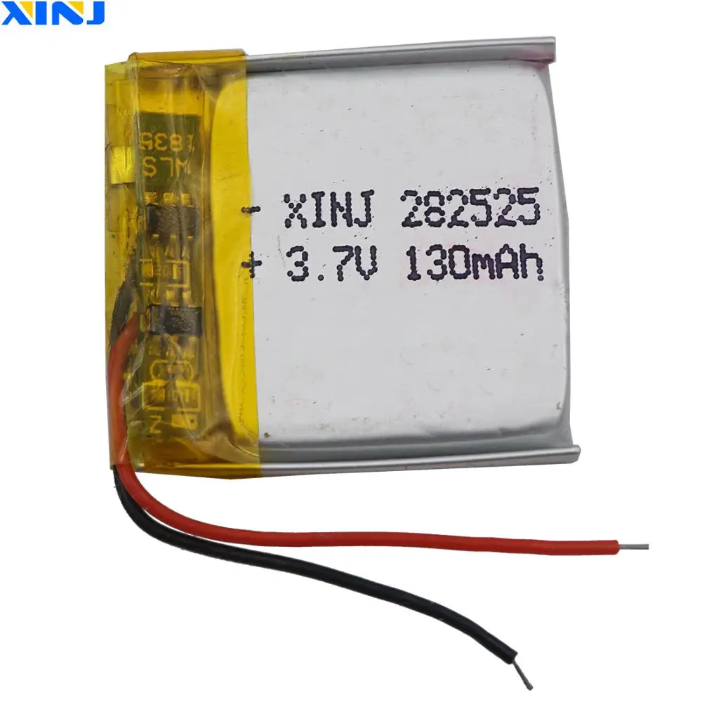 3.7V 130mAh Polymer Rechargeable Li Lithium Lipo Battery 282525 For DashCam Glasses MP4 Headphones Driving Recorder Smart Watch
3.7V 130mAh Polymer Rechargeable Li Lithium Lipo Battery 282525 For DashCam Glasses MP4 Headphones Driving Recorder Smart Watch