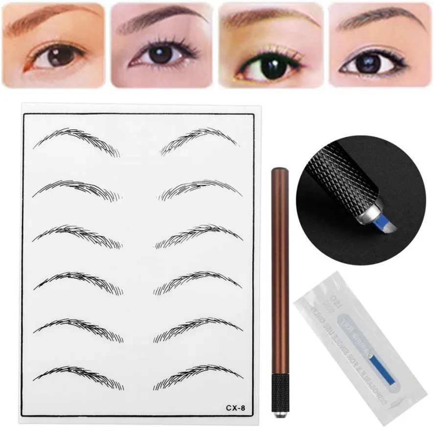 New Tattoo Kits 3PCS/1Set Microblading Practice Skin HandMade Pen Makeup Eyebrow Tattoo Needle Kit Tattoo Tool 35
New Tattoo Kits 3PCS/1Set Microblading Practice Skin HandMade Pen Makeup Eyebrow Tattoo Needle Kit Tattoo Tool 35