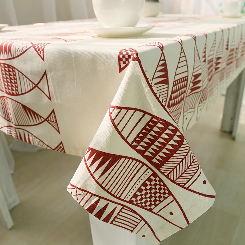 Pastoral Style Woven Tablecloth Fish Print Cotton Tablecloth Home Table Cover Decoration Banquet Wedding Party hotel Decoration
Pastoral Style Woven Tablecloth Fish Print Cotton Tablecloth Home Table Cover Decoration Banquet Wedding Party hotel Decoration