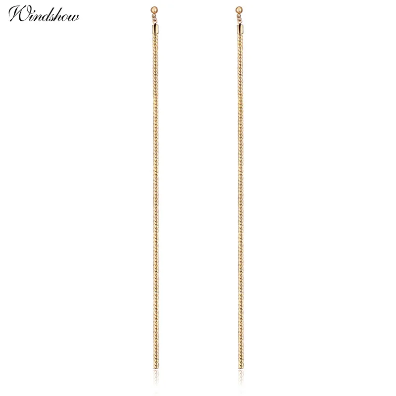 New Extra Long 18.5cm/7' Over the Shoulder Gold Color Flat Snake Chain Drop Dangle Earrings For Women Girls Jewelry Aros Aretes
New Extra Long 18.5cm/7' Over the Shoulder Gold Color Flat Snake Chain Drop Dangle Earrings For Women Girls Jewelry Aros Aretes