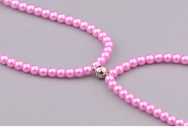 2017 Pink girl Rhinestone Jewelry Pearl Necklace Earphones With Mic 3.5mm Earbuds For Xiaomi Huawei Brithday Gift fone de ouvido 3 (2)