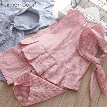 Humor Bear Summer Girls' Clothing Set 2019 New Plaid sleeveless top vest+ shorts+Hair Band 3Pcs Baby Kids Suit Children Clothes
Humor Bear Summer Girls' Clothing Set 2019 New Plaid sleeveless top vest+ shorts+Hair Band 3Pcs Baby Kids Suit Children Clothes