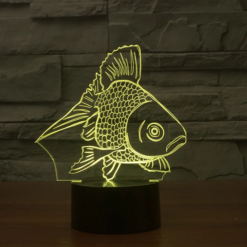 Новинка, Креативный светодиодный ночной Светильник Goldfish 3d с сенсорным управлением, акриловый прикроватный 3d светильник, светодиодный светильник с Usb и внешним аккумулятором, Детская лампа
Новинка, Креативный светодиодный ночной Светильник Goldfish 3d с сенсорным управлением, акриловый прикроватный 3d светильник, светодиодный светильник с Usb и внешним аккумулятором, Детская лампа