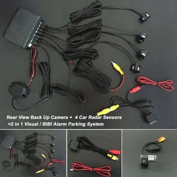 Car Rear View Back Up Camera + 4 Sensors Car Parking Sensor Auto Reverse Radar Detector System For Citroen Elysee 2012 2013 2014
Car Rear View Back Up Camera + 4 Sensors Car Parking Sensor Auto Reverse Radar Detector System For Citroen Elysee 2012 2013 2014
