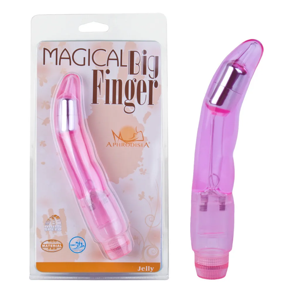 Aphrodisia Pink Multi Speed Vibrating Big Finger Vibrator G Spot