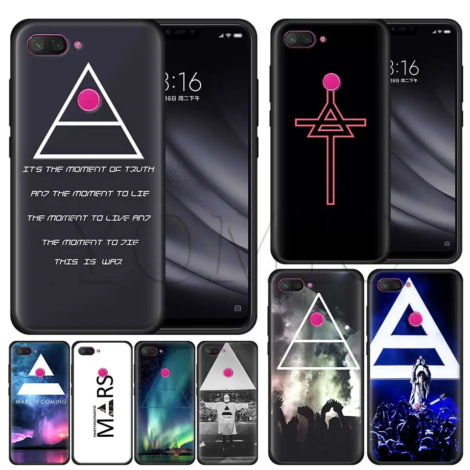 Silicone Case for Xiaomi 8 A2 Lite A1 5X 6X poco F1 Play Redmi K20 Pro Note 7 6 Black Case Cover Thirty 30 Second To Mars 30STM
Silicone Case for Xiaomi 8 A2 Lite A1 5X 6X poco F1 Play Redmi K20 Pro Note 7 6 Black Case Cover Thirty 30 Second To Mars 30STM