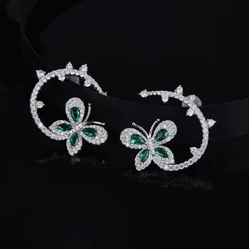 Ins-APM Fengyin with Mint Green Diamond Butterfly Earrings with Emerald Ear Nail Temperament Earrings
Ins-APM Fengyin with Mint Green Diamond Butterfly Earrings with Emerald Ear Nail Temperament Earrings