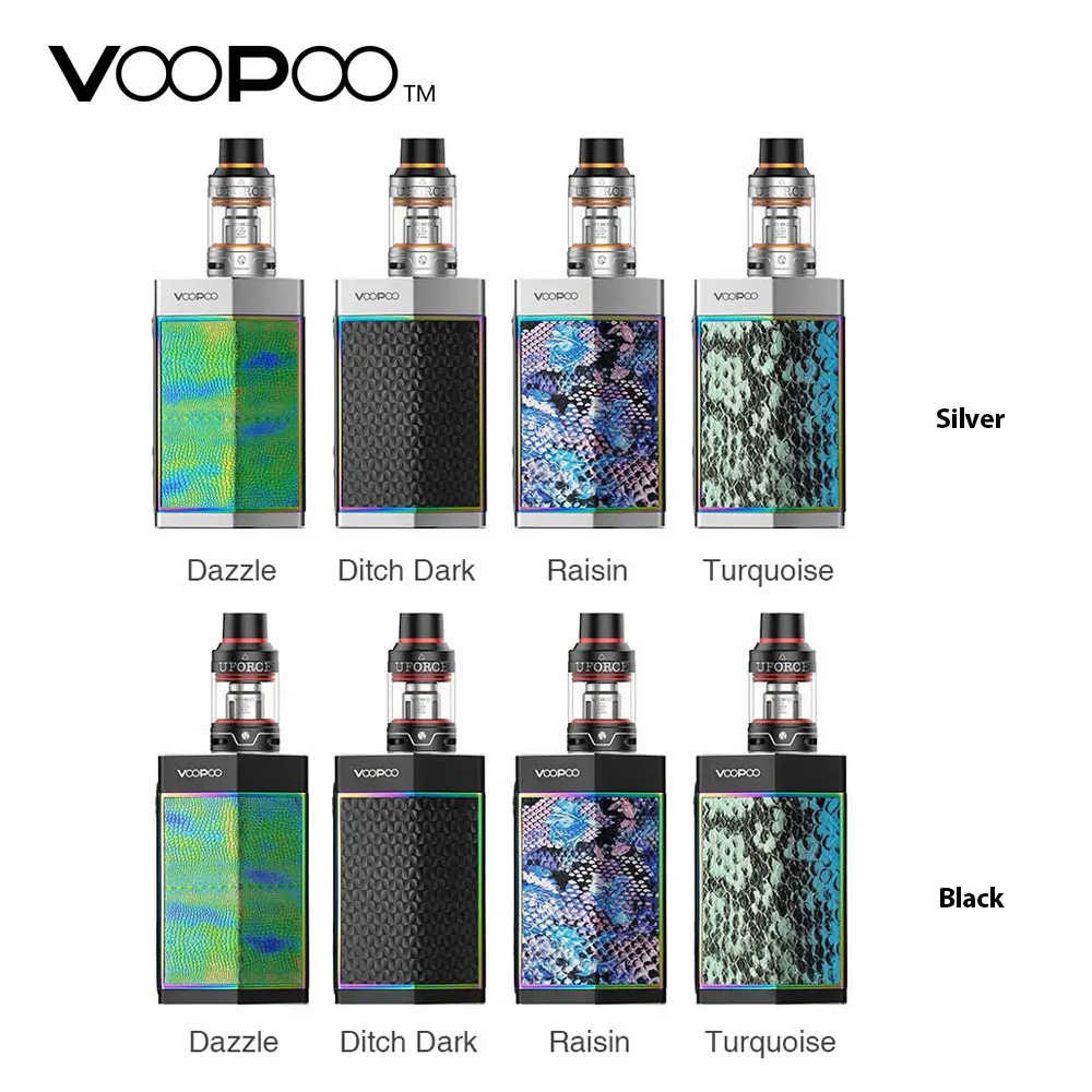 180W VOOPOO TOO Kit No 18650 Battery with 3.5ml UFORCE Tank Atomizer & Box MOD Adopt GENE.FAN chip Electronic Cigarette Vape Kit
180W VOOPOO TOO Kit No 18650 Battery with 3.5ml UFORCE Tank Atomizer & Box MOD Adopt GENE.FAN chip Electronic Cigarette Vape Kit