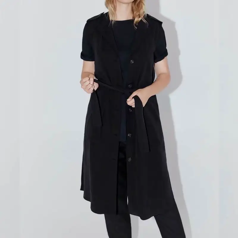 Black Dress Fall 2019 New Fashion Short Sleeve Sashes Women Autumn Dresses Modern Lady Casual Vest Dresses
Black Dress Fall 2019 New Fashion Short Sleeve Sashes Women Autumn Dresses Modern Lady Casual Vest Dresses