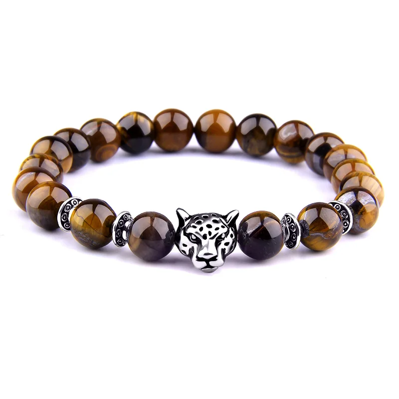 Vinswet Leopard Head CZ Charm Natural Tiger Eye Beads Bracelet Men Women Charm Couple Bracelet & Bangles For Jewelry Gift
Vinswet Leopard Head CZ Charm Natural Tiger Eye Beads Bracelet Men Women Charm Couple Bracelet & Bangles For Jewelry Gift