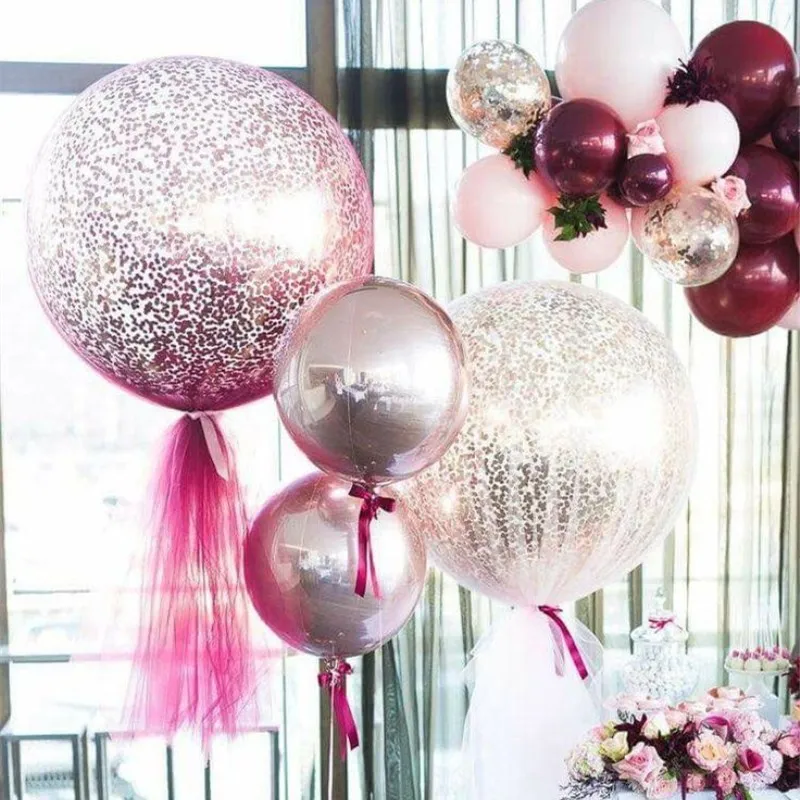 15pcs 36 inch 25g Jumbo Large Round Latex Balloons Transparent Clear Giant Wedding Ballons Table Centerpiece Bridal Shower Party
15pcs 36 inch 25g Jumbo Large Round Latex Balloons Transparent Clear Giant Wedding Ballons Table Centerpiece Bridal Shower Party