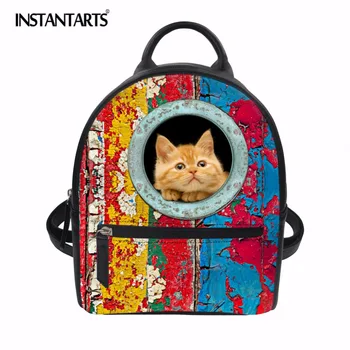 INSTANTARTS Fashion Women PU Mini Backpack Vintage Cat Dog Printed Female Leather Bagpack Student Girls School Bag Small Mochila
INSTANTARTS Fashion Women PU Mini Backpack Vintage Cat Dog Printed Female Leather Bagpack Student Girls School Bag Small Mochila