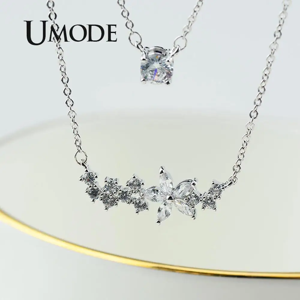 UMODE Korean Flower Layered Chain Necklaces Women I Love You Girls Choker Cubic Zirconia fashion Jewelry elegant gifts UN0332
UMODE Korean Flower Layered Chain Necklaces Women I Love You Girls Choker Cubic Zirconia fashion Jewelry elegant gifts UN0332
