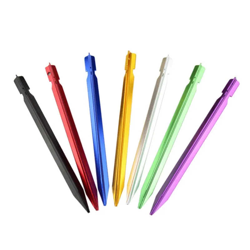10pcs/Set Tent Pegs 18cm Aluminum Tent Stake Rope Outdoor Tent Nail Peg Tent Accessories Equipment
10pcs/Set Tent Pegs 18cm Aluminum Tent Stake Rope Outdoor Tent Nail Peg Tent Accessories Equipment