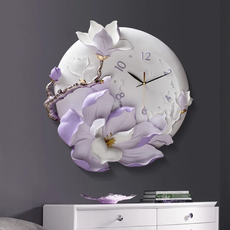 Modern Resin Embossed Clock Flower Crafts Wall Decoration Home Livingroom Creative Wall Clock Ornaments Bedroom Wall Clock Decor
Modern Resin Embossed Clock Flower Crafts Wall Decoration Home Livingroom Creative Wall Clock Ornaments Bedroom Wall Clock Decor