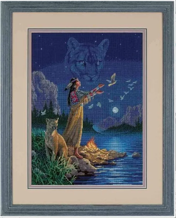 Top Quality Beautiful Lovely Counted Cross Stitch Kit Hidden Spirits Animals Tiger Birds Moon Lake at Night dim 35055
Top Quality Beautiful Lovely Counted Cross Stitch Kit Hidden Spirits Animals Tiger Birds Moon Lake at Night dim 35055