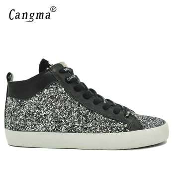 CANGMA Delicate Men Sneakers Sequin Casual Shoes Mid Paillette Classic Man's Wine Red Leisure Shoes Zapatos Plus Size Footwear
CANGMA Delicate Men Sneakers Sequin Casual Shoes Mid Paillette Classic Man's Wine Red Leisure Shoes Zapatos Plus Size Footwear