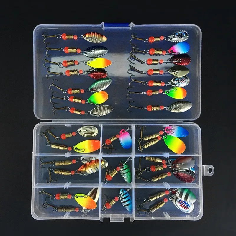 10 / 30 Pcs/set fishing lures metal spinnerbait fishing lure kit outdoor fishing tool accessories
10 / 30 Pcs/set fishing lures metal spinnerbait fishing lure kit outdoor fishing tool accessories