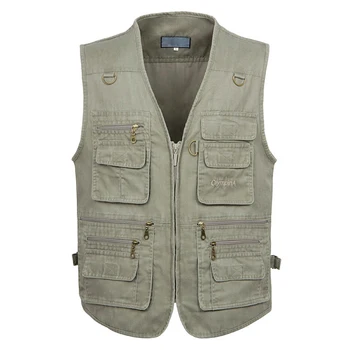 Large Size Male Casual Summer Plus Size Cotton Sleeveless Vest With Many 16 Pockets Men Multi Pocket Photograph Waistcoat
Large Size Male Casual Summer Plus Size Cotton Sleeveless Vest With Many 16 Pockets Men Multi Pocket Photograph Waistcoat