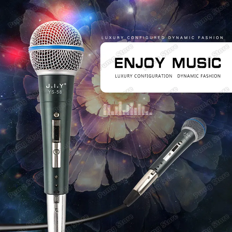 JIY karaoke Wired Microphone Recording Broadcasting DJ Public Protable Microphones for computer record meeting USE Church studio
JIY karaoke Wired Microphone Recording Broadcasting DJ Public Protable Microphones for computer record meeting USE Church studio