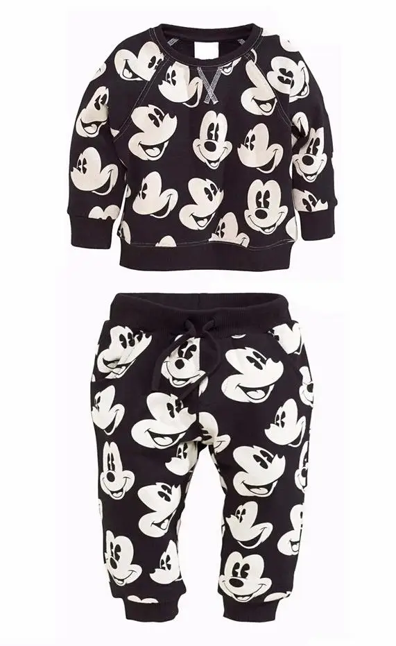 New infant Girls Boys Clothing Sets Mickey sweater+pants 2pcs/set Casual Newborn Baby Boys Clothes Set Sweatshirt Sport Suit
New infant Girls Boys Clothing Sets Mickey sweater+pants 2pcs/set Casual Newborn Baby Boys Clothes Set Sweatshirt Sport Suit