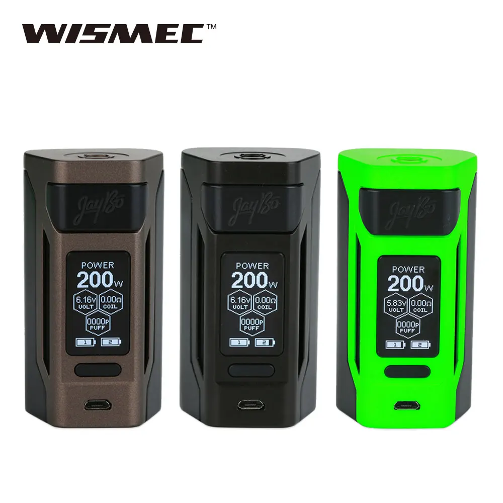 

Original 200W WISMEC Reuleaux RX2 20700 TC MOD w/ 1.3 inch Large Screen No 18650 Battery E-cig Vape Box Mod vs RX GEN3 / RX200S