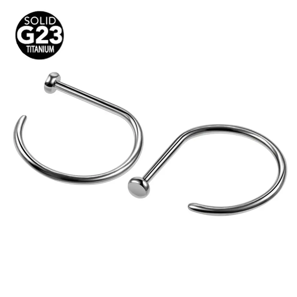 1 Piece G23 Titanium Fashion Nose Stud Piercing D Shape Silver Color Nose Ring Prong Nose Nostril Body Jewelry Piercing 20G
1 Piece G23 Titanium Fashion Nose Stud Piercing D Shape Silver Color Nose Ring Prong Nose Nostril Body Jewelry Piercing 20G
