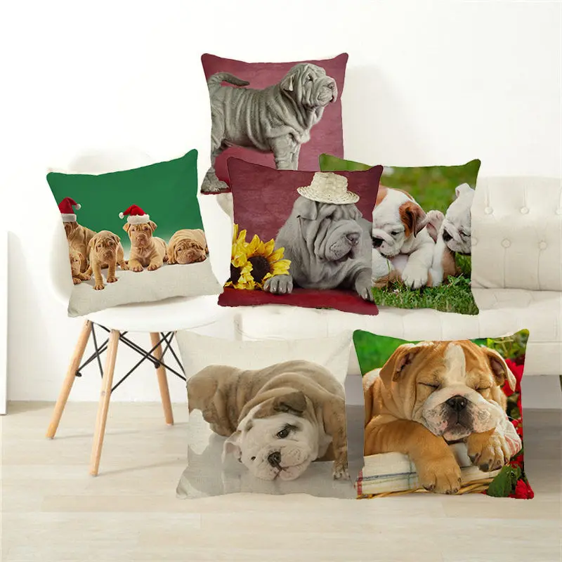 XUNYU Cute Pet Cushion Cover Shar-Pei Dog Throw Pillow Case Linen Cushion Cover Child Sofa Bed Decorative Pillowcase C0089
XUNYU Cute Pet Cushion Cover Shar-Pei Dog Throw Pillow Case Linen Cushion Cover Child Sofa Bed Decorative Pillowcase C0089