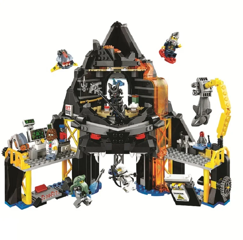 2018 anniversary Gamma volcano nest Ninjaoings Building Blocks Model Kits Compatible With legoings 70631 Toys for Children
2018 anniversary Gamma volcano nest Ninjaoings Building Blocks Model Kits Compatible With legoings 70631 Toys for Children