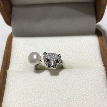 New Natural Freshwater Cultured Pearl 7-8MM White Pink purple Black Tibetan silver Leopard head ring size adjustable nobox 
New Natural Freshwater Cultured Pearl 7-8MM White Pink purple Black Tibetan silver Leopard head ring size adjustable nobox