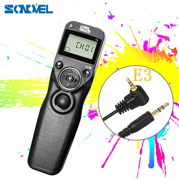 

PIXEL T3 E3 Wired Timer Shutter Release Remote Control For Pentax Samsung Contax Cameras Canon EOS 650D 760D 60D 70D 1100D DSLR