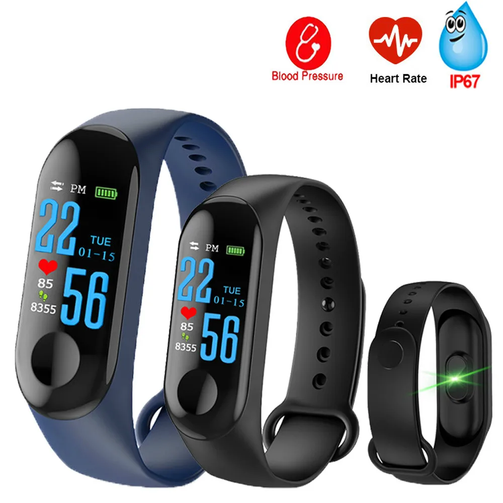 Smart Band Blood Pressure M3 Fitness Tracker Watch IP67 Swimming Waterproof GPS Tracker Heart Rate Monitor Smartband Men Women
Smart Band Blood Pressure M3 Fitness Tracker Watch IP67 Swimming Waterproof GPS Tracker Heart Rate Monitor Smartband Men Women