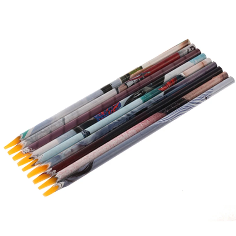 2Pcs Crayon Wax Dotting Pen Pencil Self-adhesive Rhinestones Gems Picking Picker Tips Tools DIY Nail Art For Women FM88 | Красота и