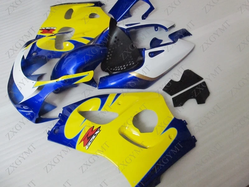 Fairing GSX R 750 1996 - 2000 Yellow White Blue Plastic Fairings GSX R 600 1998 Fairings GSXR600 1999 
Fairing GSX R 750 1996 - 2000 Yellow White Blue Plastic Fairings GSX R 600 1998 Fairings GSXR600 1999