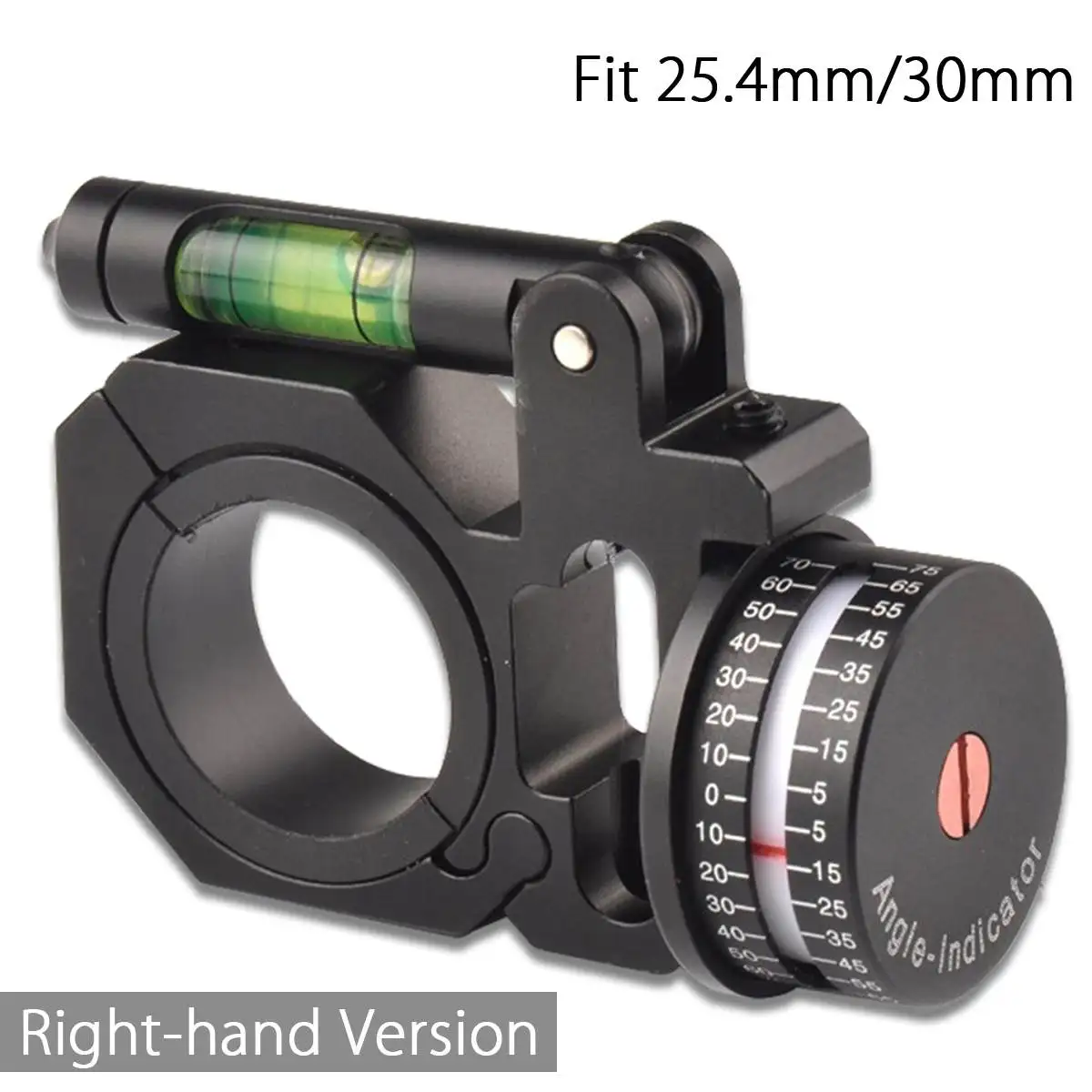 Right-hand Angle Degree Indicator (ADI/ACI) Scope Mount Level Fits for Common Rifle Scopes with 30mm/25.4mm Diameter Scope Tube
Right-hand Angle Degree Indicator (ADI/ACI) Scope Mount Level Fits for Common Rifle Scopes with 30mm/25.4mm Diameter Scope Tube