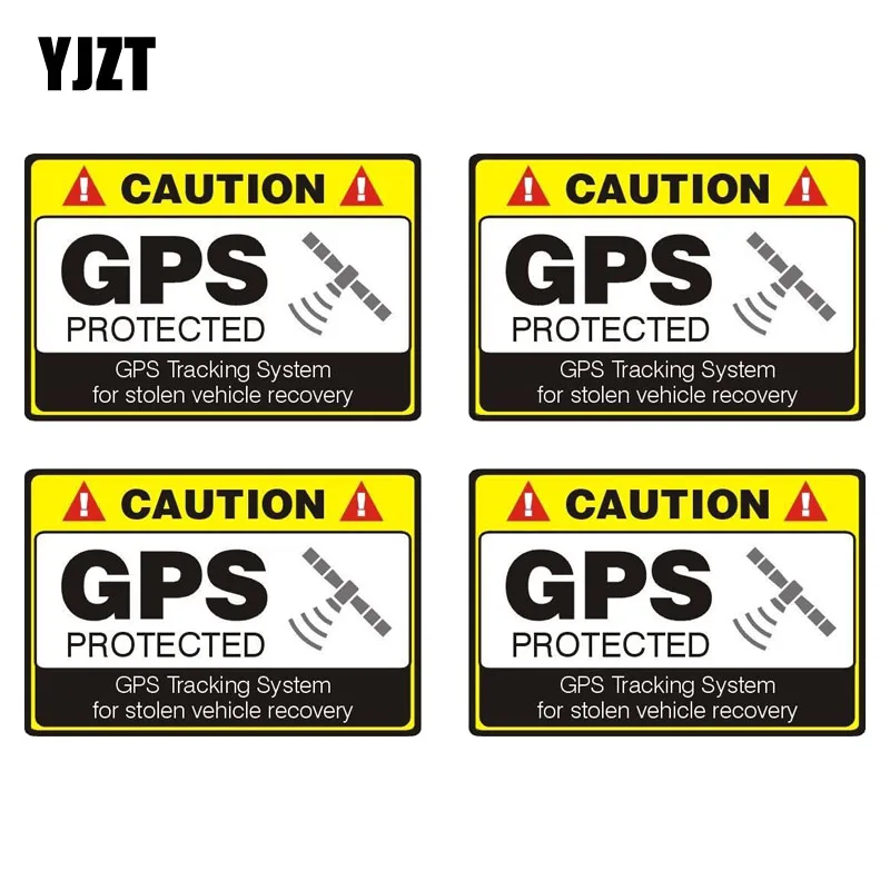 YJZT 12CM*8.1CM 4X CAUTION GPS PROTECTED Car Sticker Reflective Motorcycle Parts C1-7584
YJZT 12CM*8.1CM 4X CAUTION GPS PROTECTED Car Sticker Reflective Motorcycle Parts C1-7584