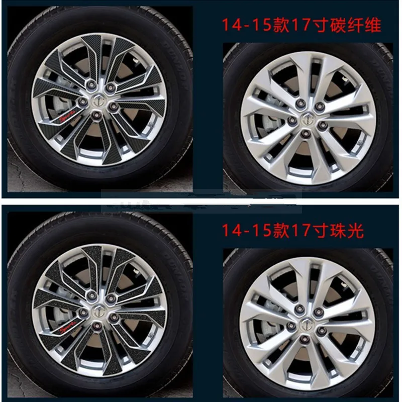 Black Carbon Fiber Vinyl Wheel Hub Sticker For NISSAN X-TRAIL 2014 2015 External Decal Car Styling
Black Carbon Fiber Vinyl Wheel Hub Sticker For NISSAN X-TRAIL 2014 2015 External Decal Car Styling