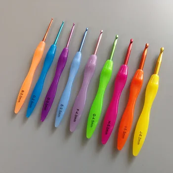 2.0-6.0mm 9Pcs Aluminum Hook Crochet hooks Template Kit TPR Knitting Needles For Loom Tool Band DIY Crafts
2.0-6.0mm 9Pcs Aluminum Hook Crochet hooks Template Kit TPR Knitting Needles For Loom Tool Band DIY Crafts