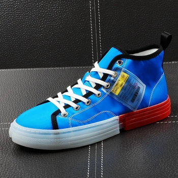 CuddlyIIPanda Men Fashion Causal Shoes Spring Autumn High Top Blue Leisure Sneakers Male Breathable Youth Shoes Zapatos Hombre
CuddlyIIPanda Men Fashion Causal Shoes Spring Autumn High Top Blue Leisure Sneakers Male Breathable Youth Shoes Zapatos Hombre