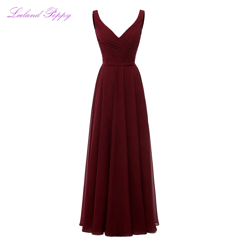 Elegant Women's V-neck Long Chiffon Bridesmaid Dresses Sleeveless Pleated Floor Length Corset Back Formal Dress with Sash
Elegant Women's V-neck Long Chiffon Bridesmaid Dresses Sleeveless Pleated Floor Length Corset Back Formal Dress with Sash