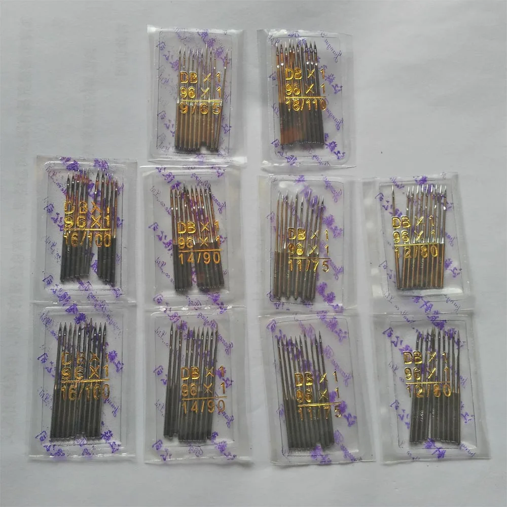 100 PCS DB*1 good quality Industrial Sewing machine needles use in JUKI DDL-555 SINGER BROTHER etc.
100 PCS DB*1 good quality Industrial Sewing machine needles use in JUKI DDL-555 SINGER BROTHER etc.
